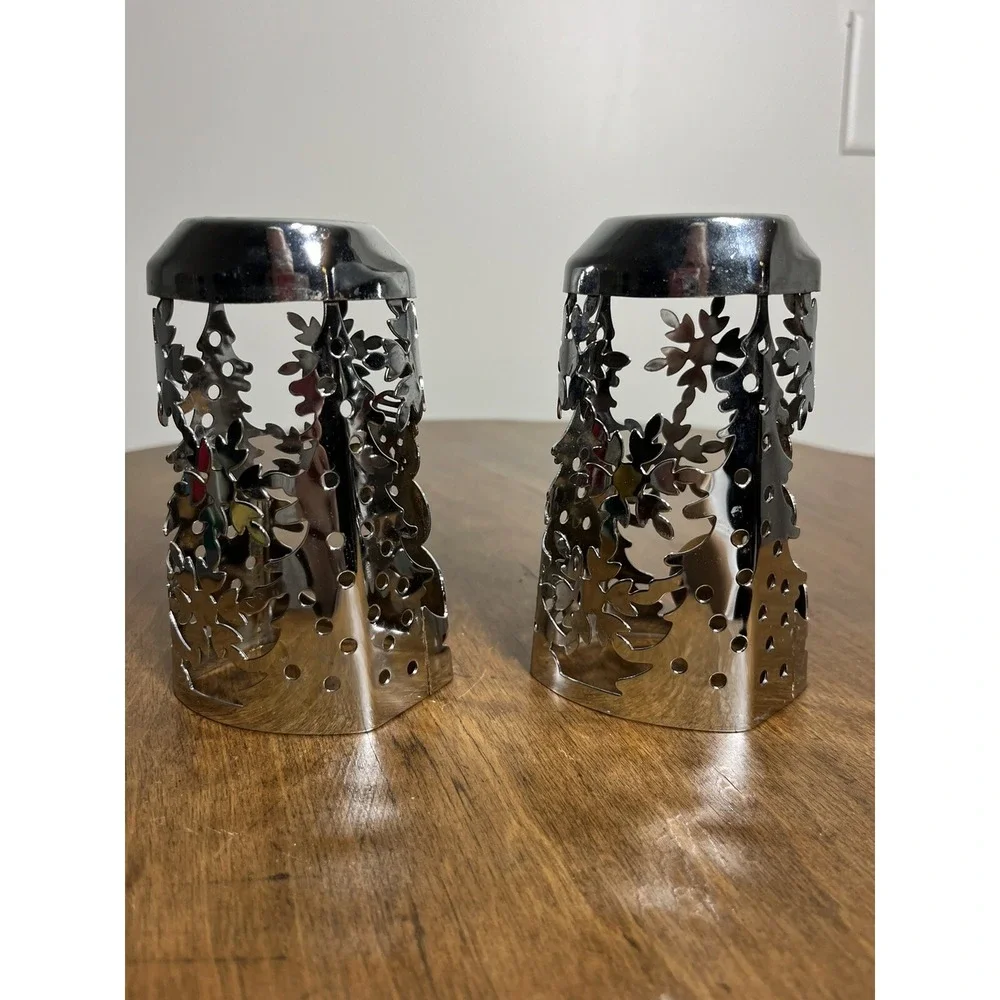 Bath & Body Works Soap Sleeve Holder Silver Snowman-Snowflakes-Xmas‎ Tree